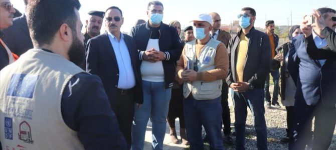Mr. Najm Aljobori, Ninawa Governor visited Alyarmouk Park